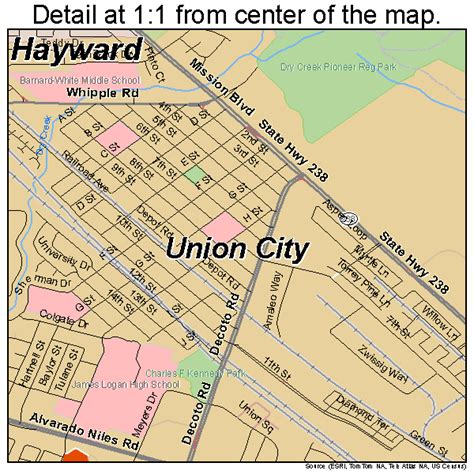 union city ca map